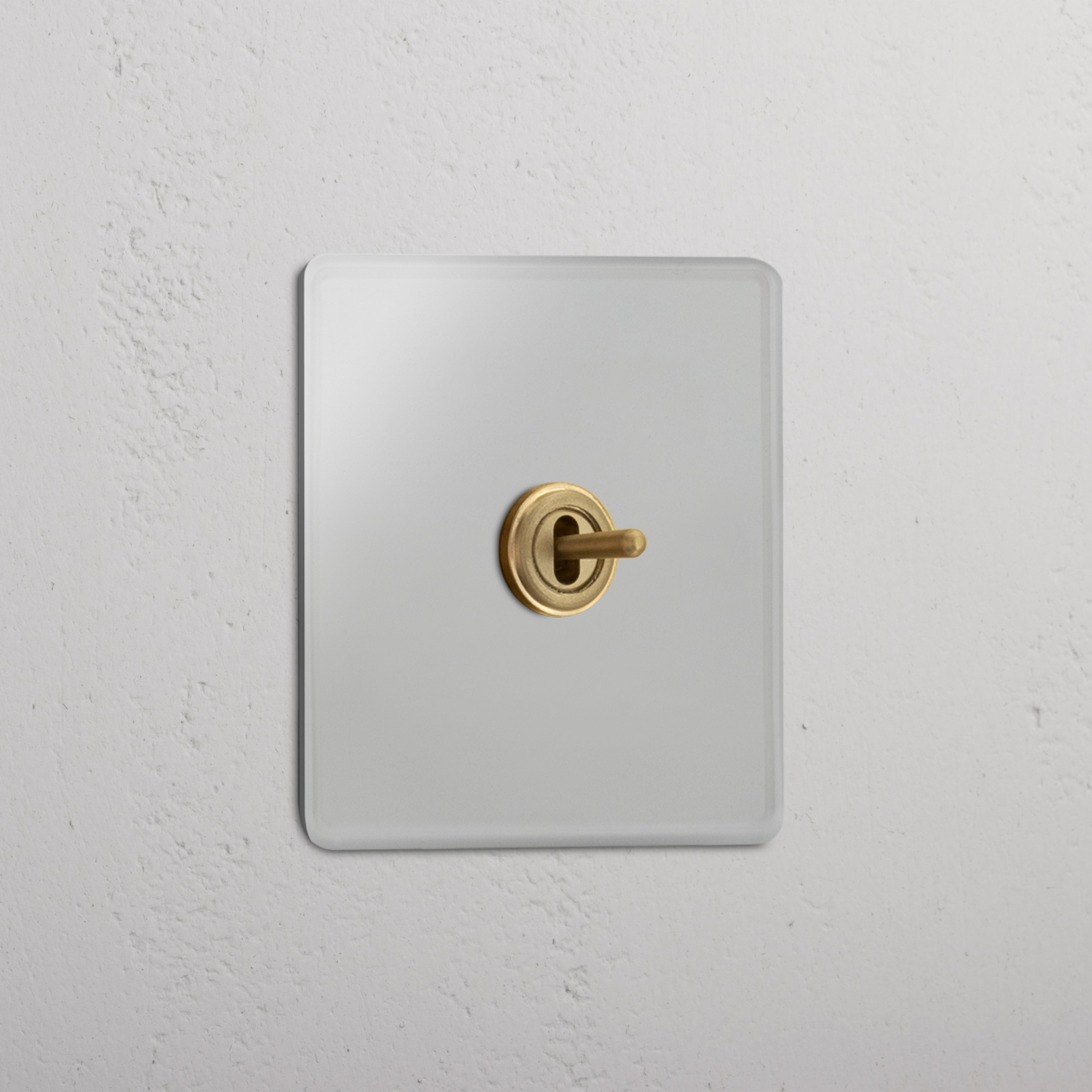 An image of Corston Architectural Detail | Bouton Poussoir 3 Positions à Levier (Plaque Sim...