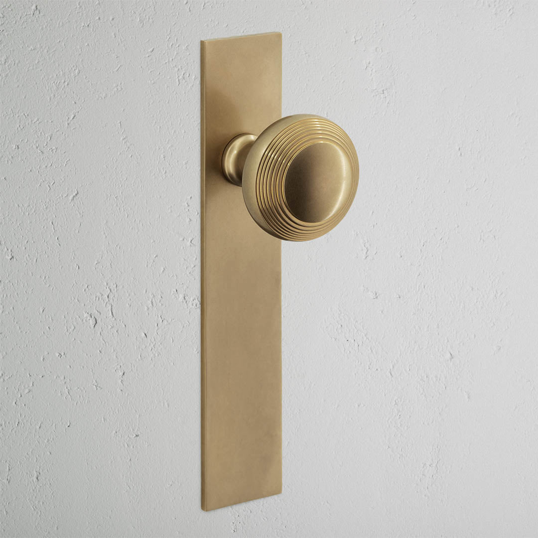 An image of Corston Architectural Detail | Poplar Bouton de Porte à Ressort à Plaque Longu...