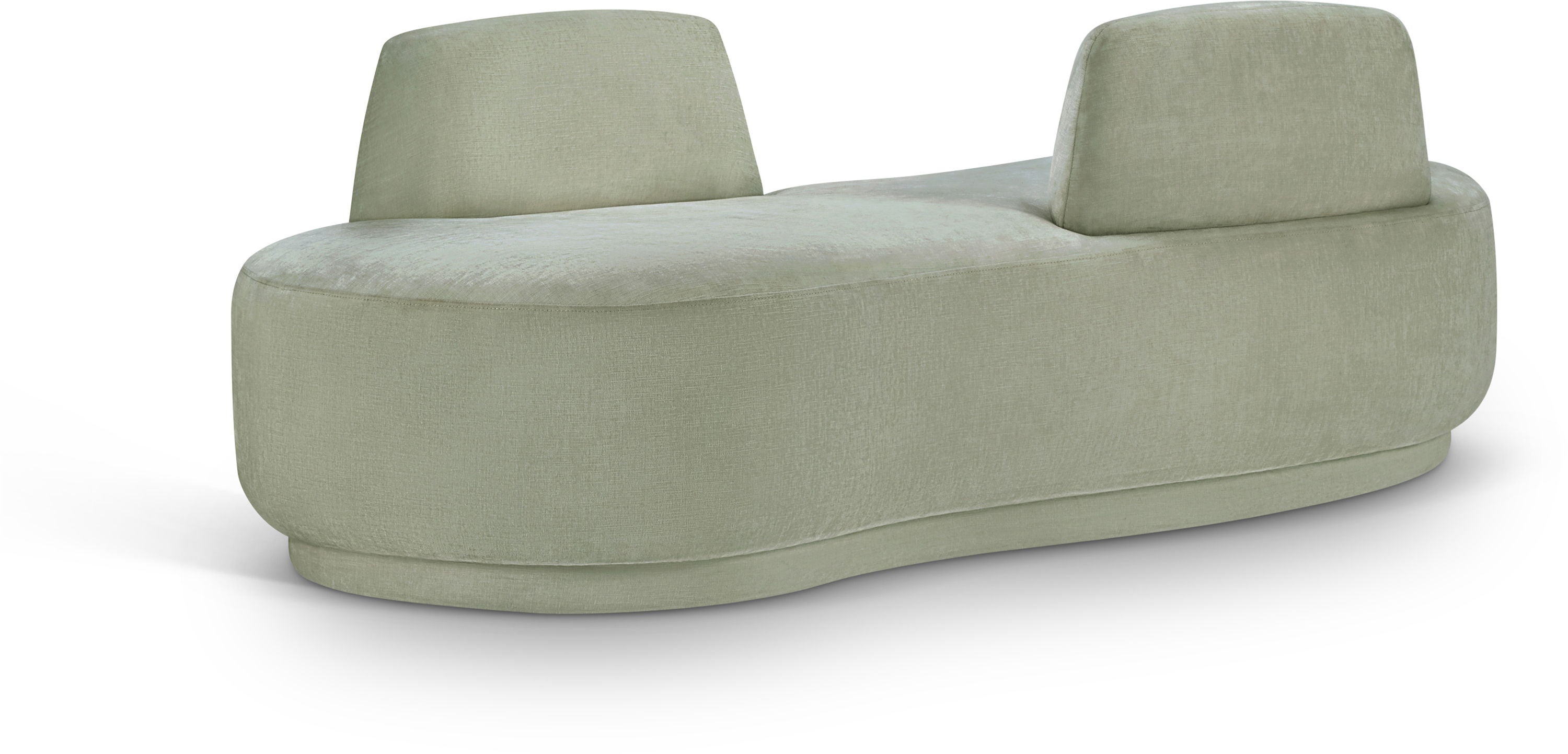 Chenille Fabric Argyle Chaise / Loveseat