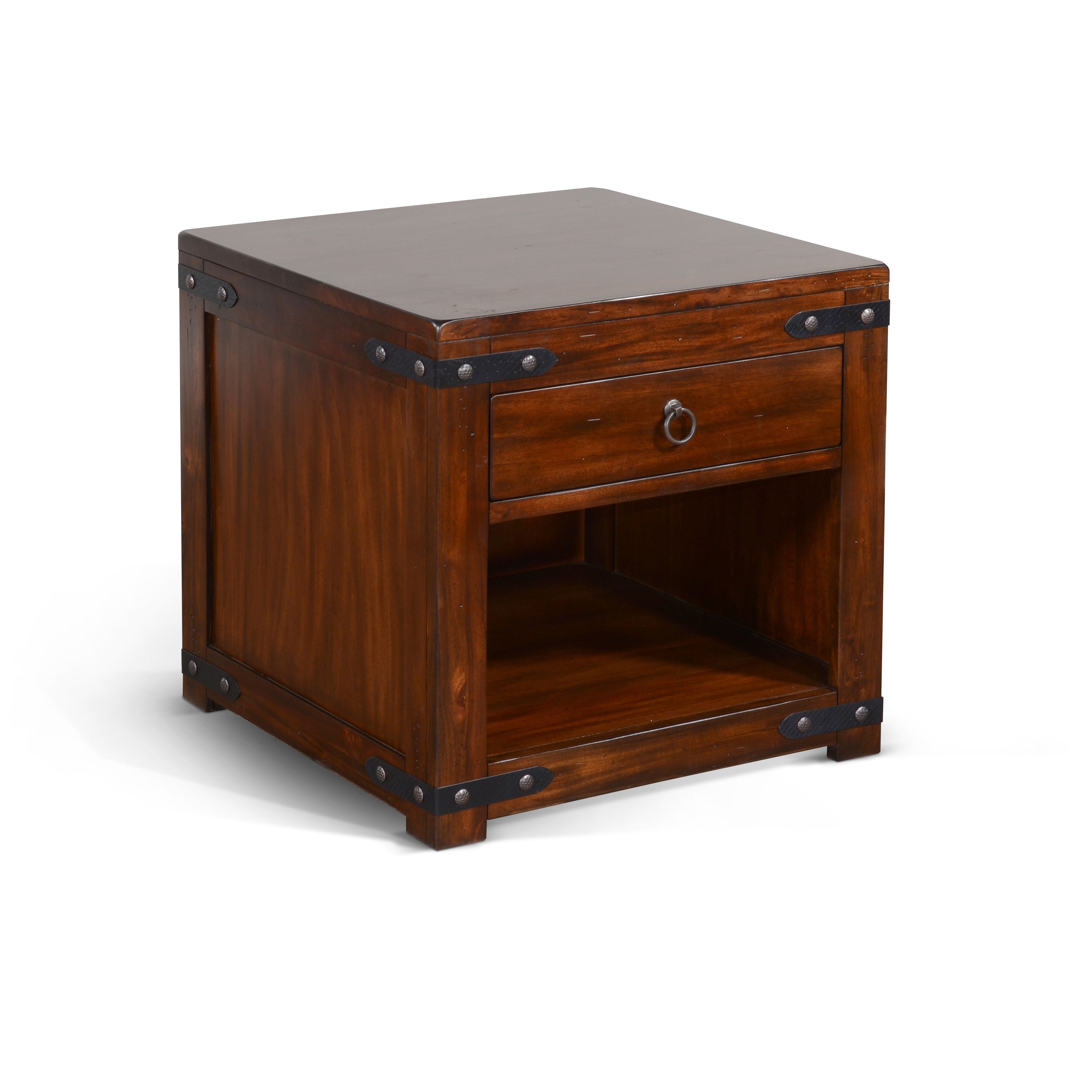 Dark Brown 24" Santa Fe End Table