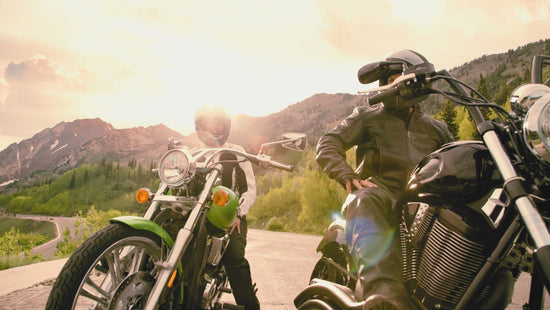 Motorcycle riders in Spain