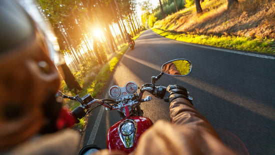 Motociclista nel Regno Unito