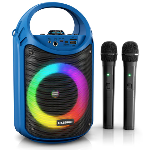 Singing Machine Kids Mood Bluetooth Karaoke System Blue/Green