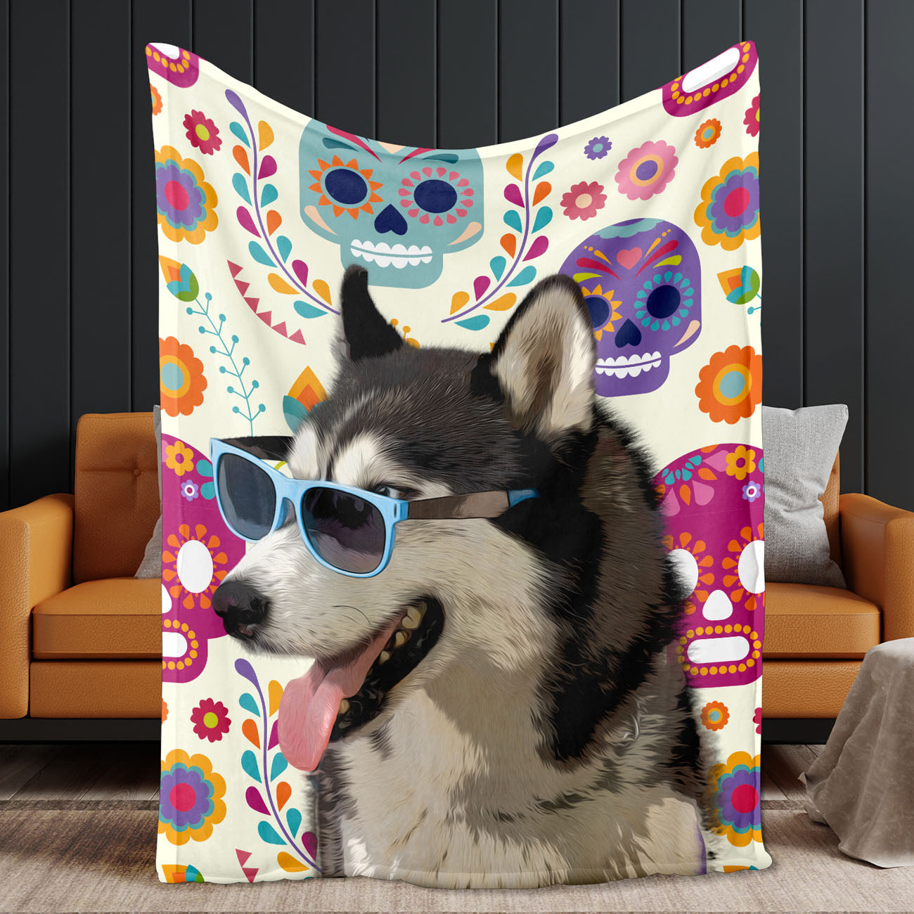 Personalized Background Pet Photo Blanket - TADEUZ