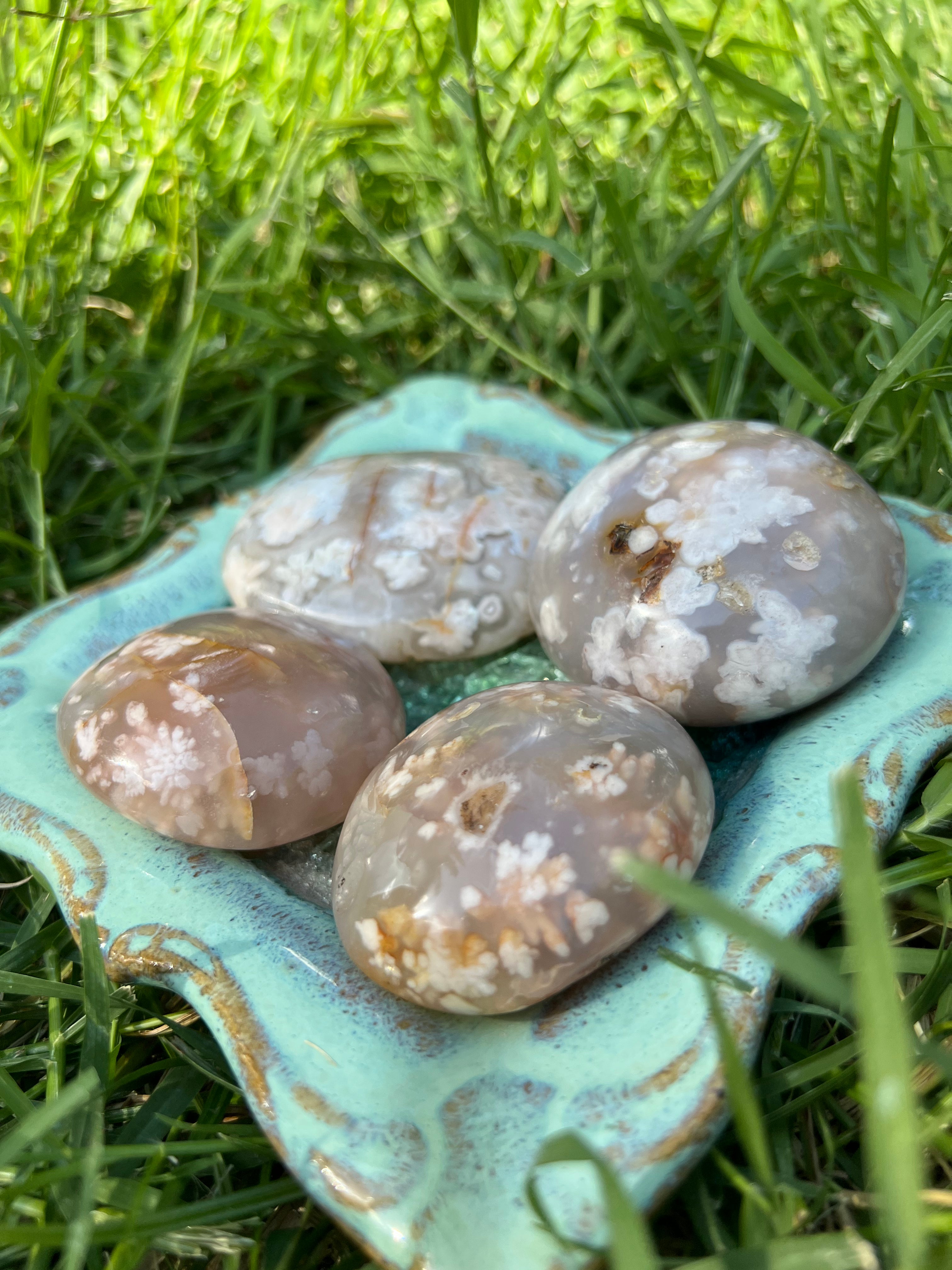 Flower Agate Pebbles