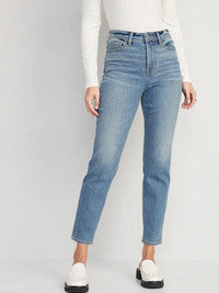 Click for more info about High-Waisted OG Straight Built-In Warm Ankle Jeans for Women