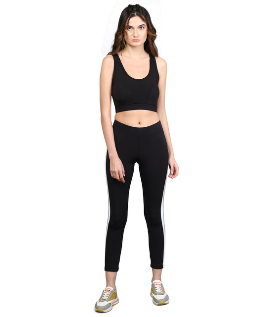 ANUSHIL Women Cotton Solid Sports Bra And Jegging with Pocket For Gym –  Anushil