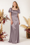 Short Sheath Open-Back Sheath Dress/Bridesmaid Dress with a Brush/Sweep Train by Coco Melody