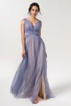 A-line Tulle Floor Length Party Dress/Wedding Dress