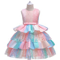 Tea Length Tulle Bateau Neck Sleeveless Dress With a Bow(s)