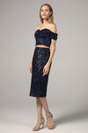 Sheath Lace-Up Sequined Corset Waistline Above the Knee Off the Shoulder Sleeveless Sheath Dress