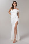 Knit Floor Length Mermaid Sleeveless Wedding Dress
