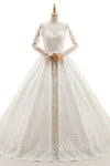 A-line Illusion Wedding Dress