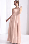 Floor Length One Shoulder Chiffon Sheath Sheath Dress/Bridesmaid Dress