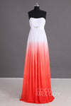 Sheath Corset Waistline Chiffon Floor Length Sweetheart Sleeveless Lace-Up Sheath Dress/Bridesmaid Dress With a Ribbon