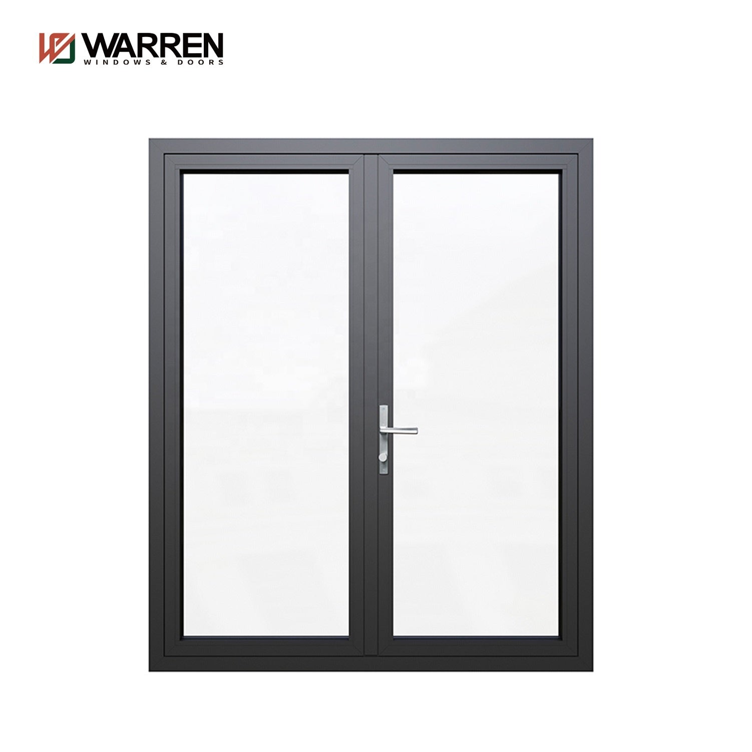 Warren fashion 108*23 casement door with better heat and sound insolution clear tempered for sale