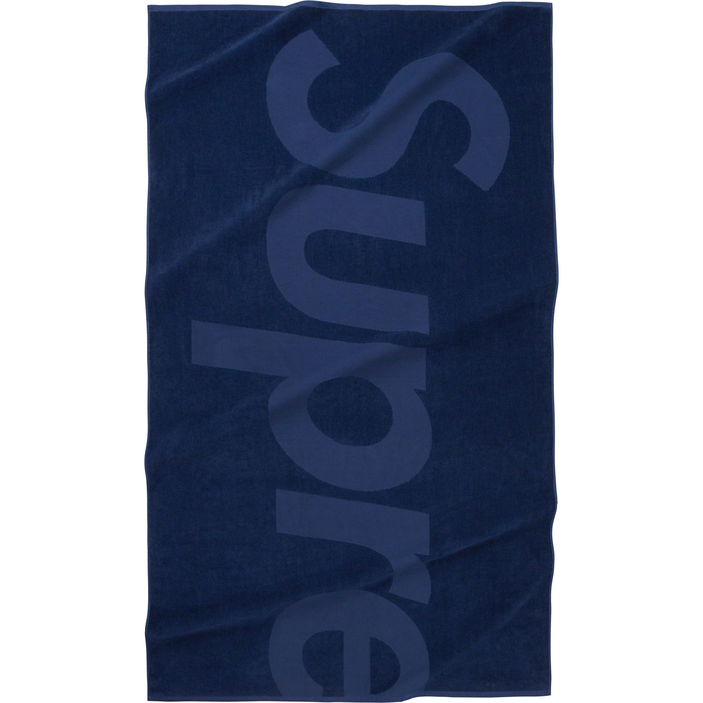 激安特価 Supreme Tonal Logo Towel Navy agapeeurope.org