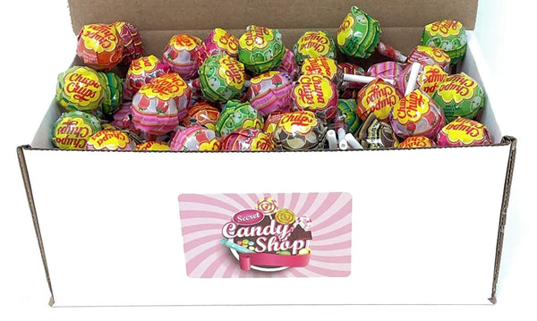 Chupa Chups Lollipops, Assorted Flavors in Box, 2LB Bulk Candy