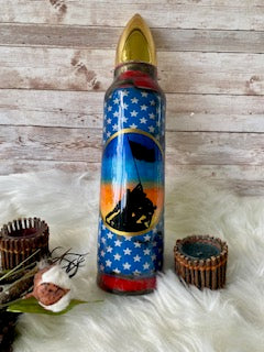 Bullet American Flag Water Bottle