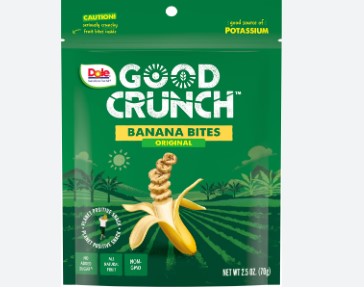 RDSNFR21834 - 12/0.7 OZ DOLE DRIED BANANA ORIGINAL BITES #01100 #7570011000