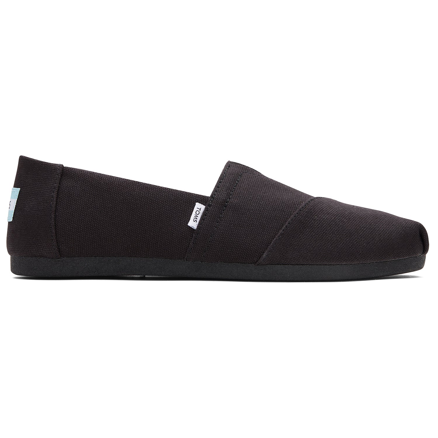 Women's TOMS Recycled Cotton All Black Slip Ons