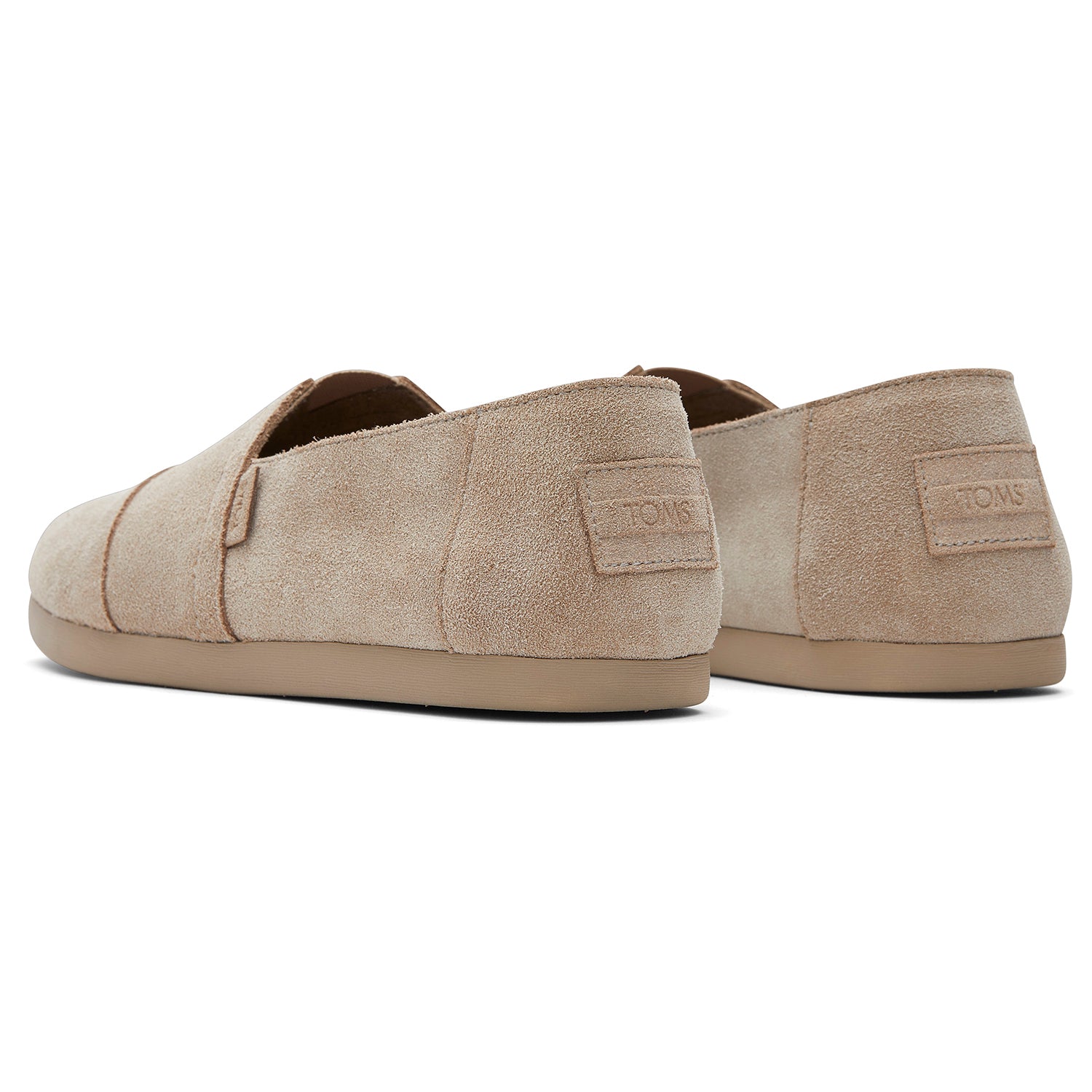 Men's TOMS Taupe Suede Lightweight Slip Ons