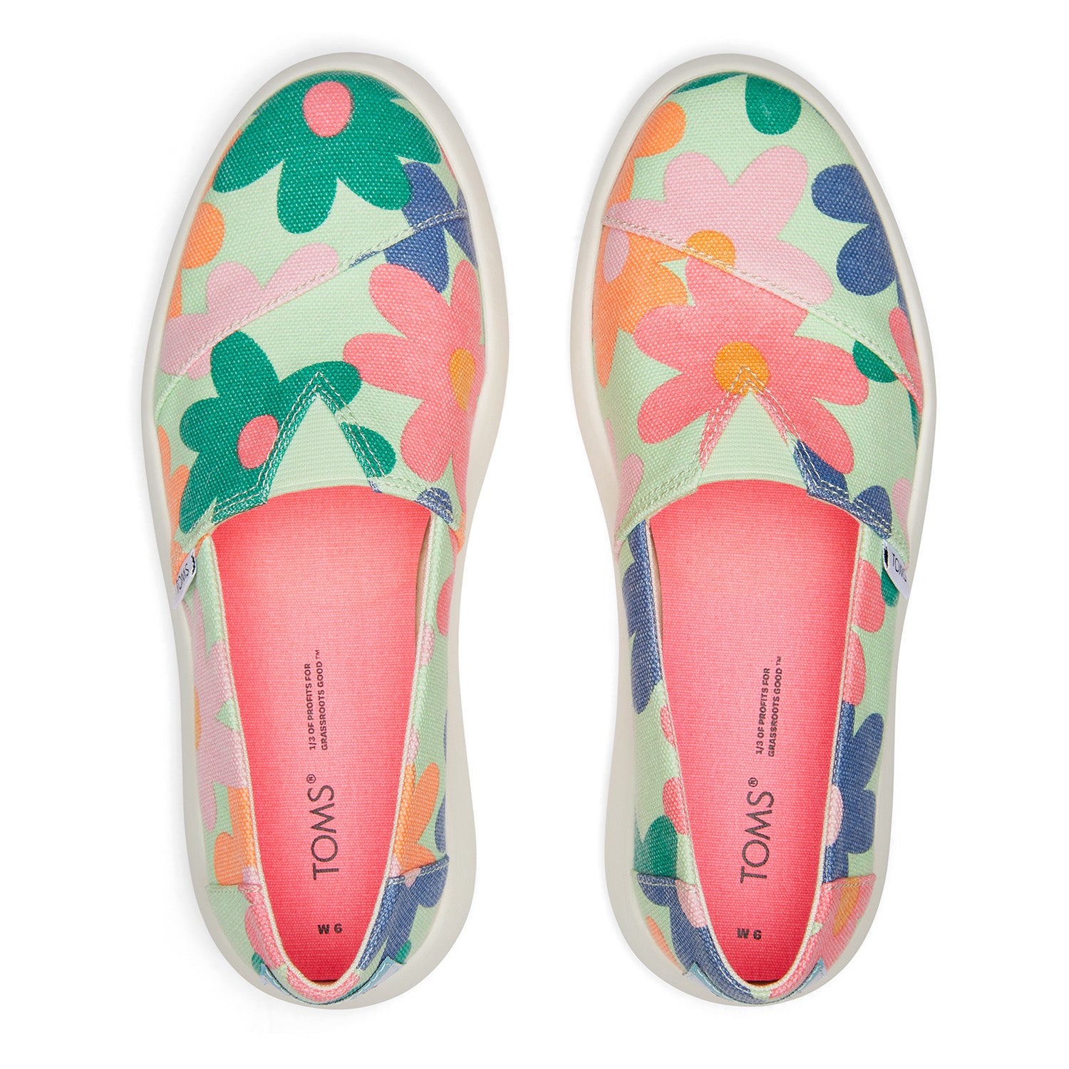 Women's Alpargata Mallow Patina Retro Floral Print Women Slip On