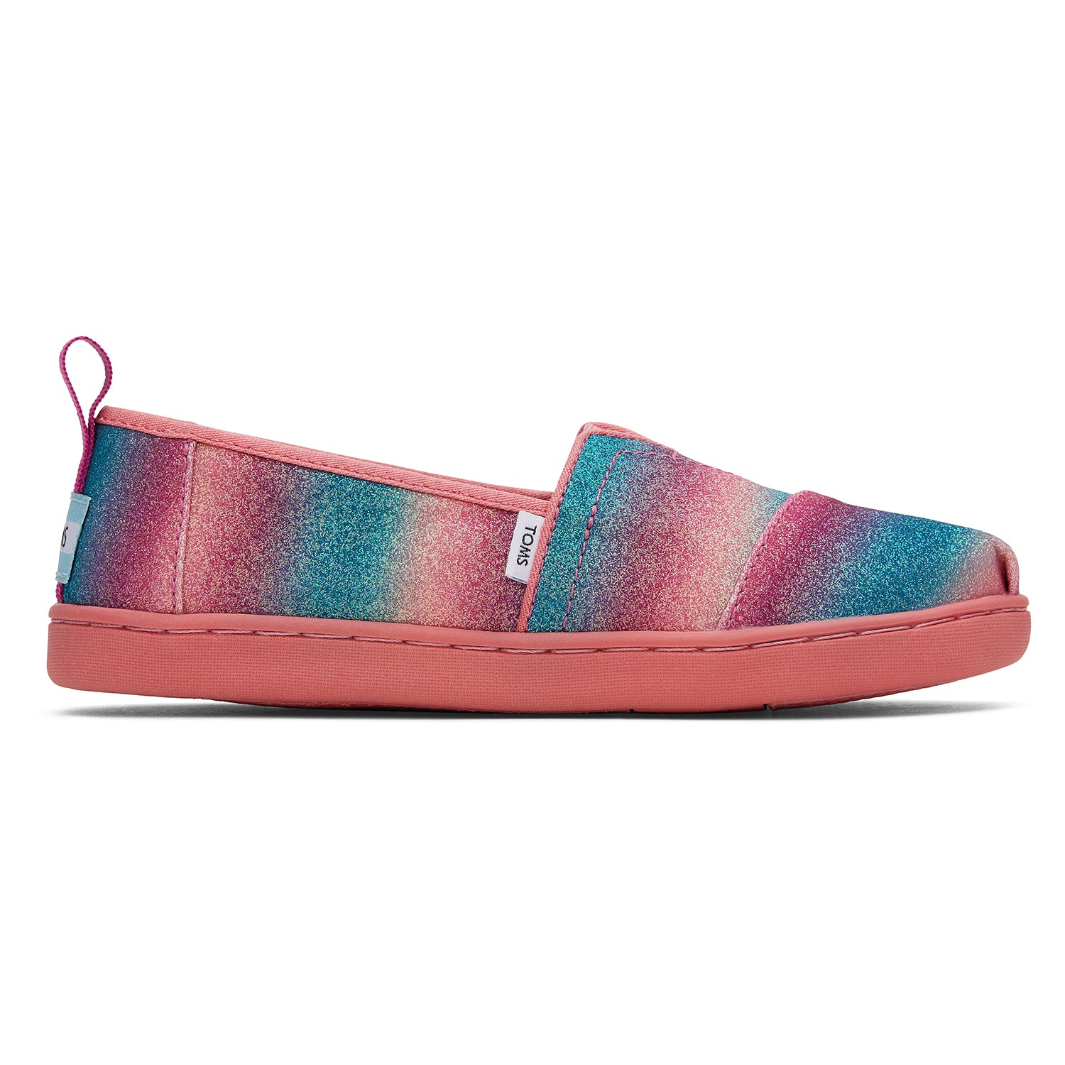 Kids' Alpargata Fuchsia Gradient Glitter Youth slip On