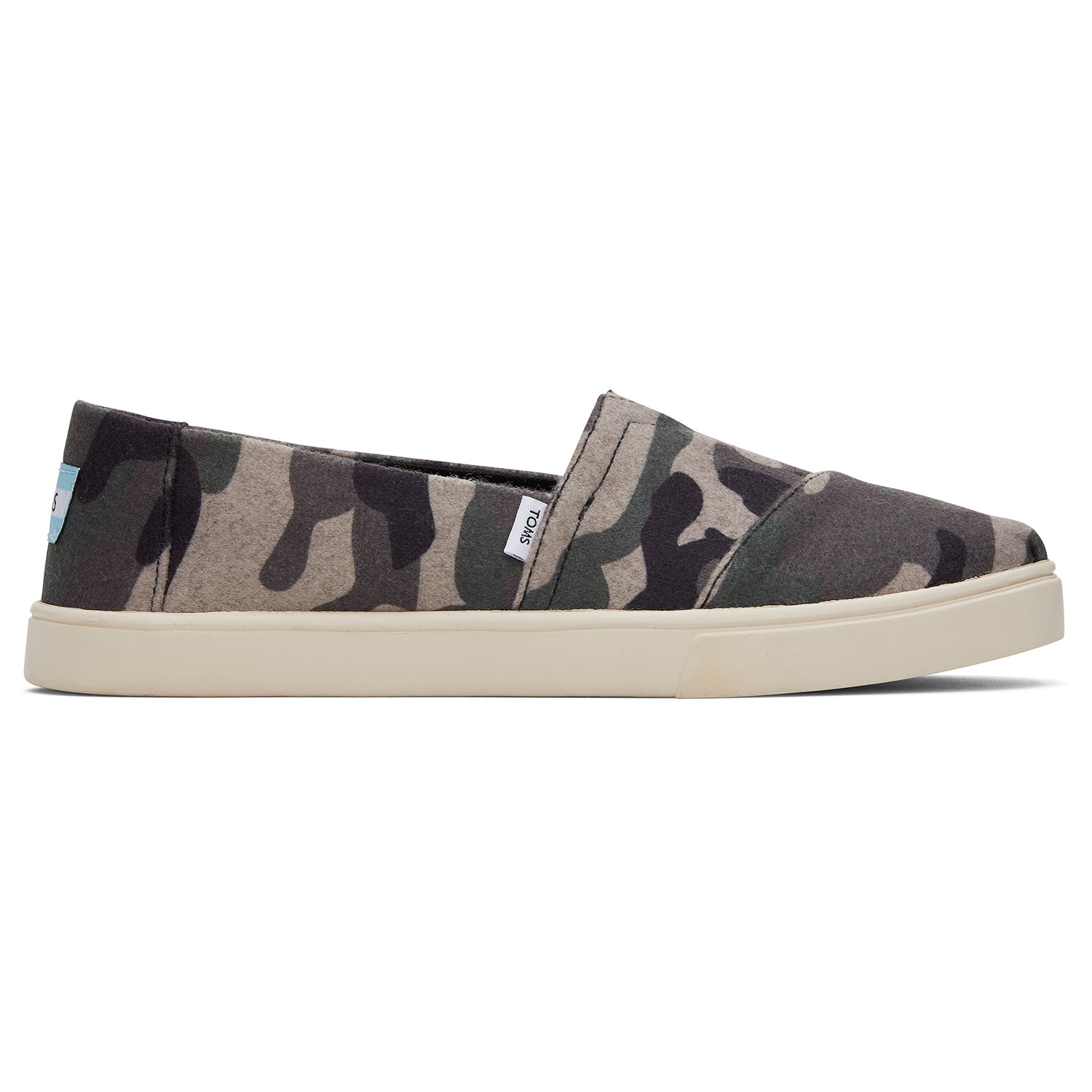 Women's Alpargata Cupsole Green Multi Camo Felt Women Slip On