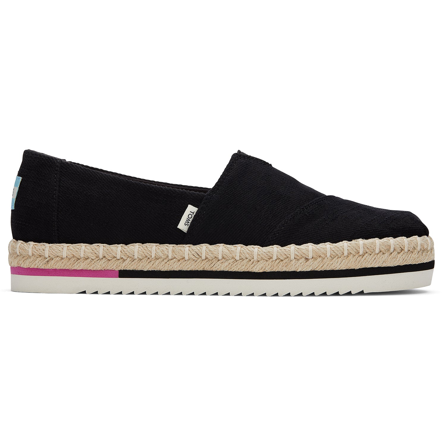 Women's Black Platform Espadrilles For Women Slip On