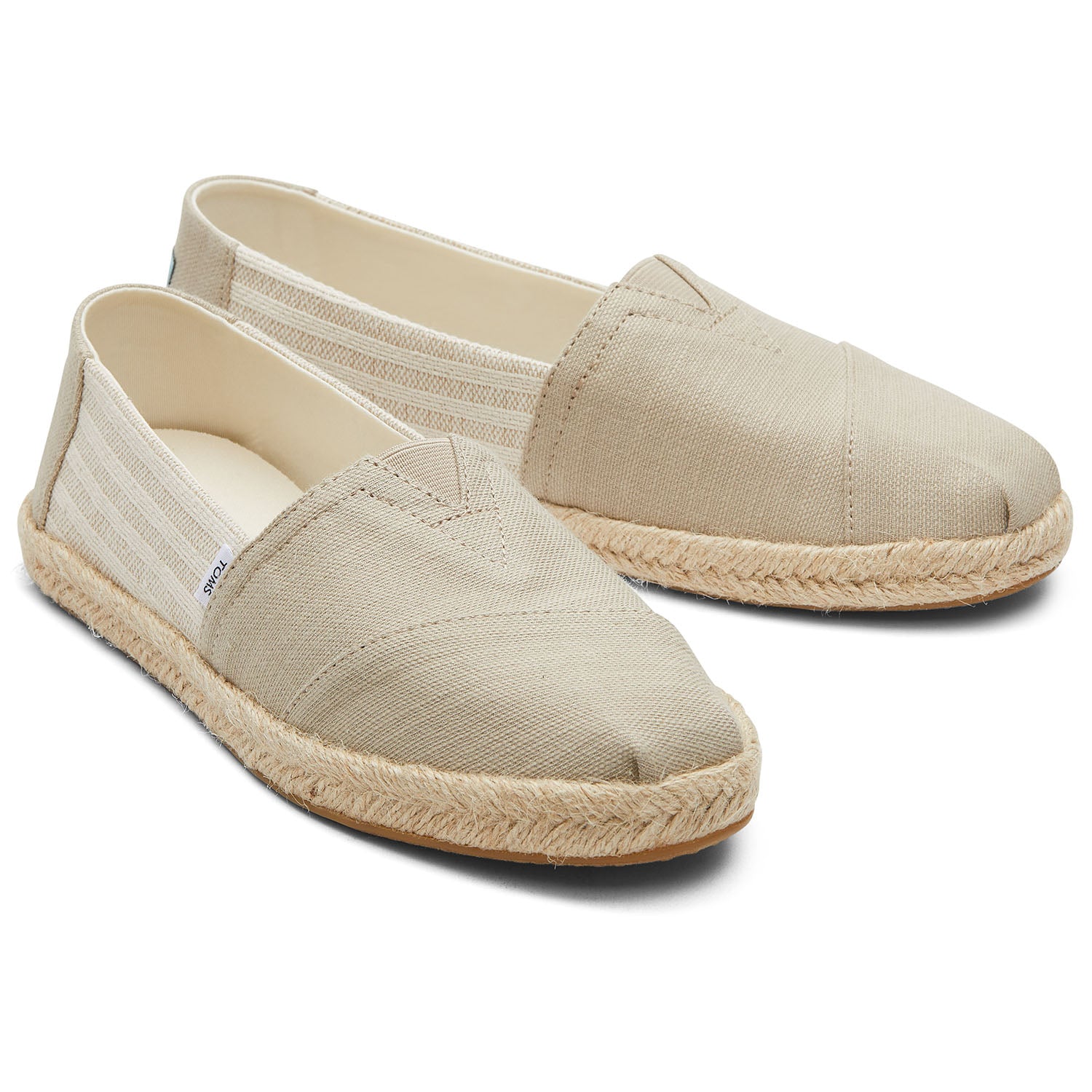 Women's Tan Recycled Cotton Espadrilles For Women Slip On