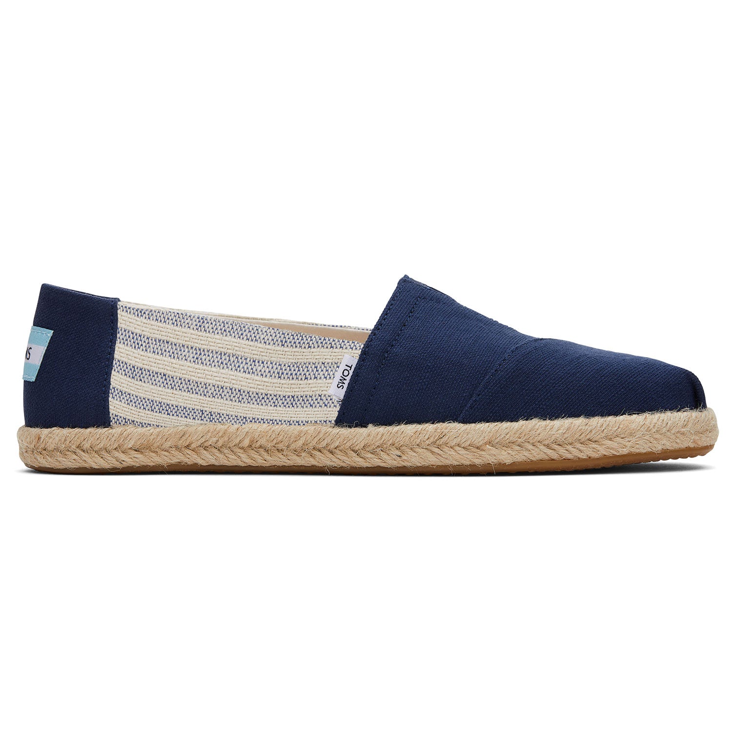 Women's Navy Stripe Sustainable Espadrilles For Women Slip On