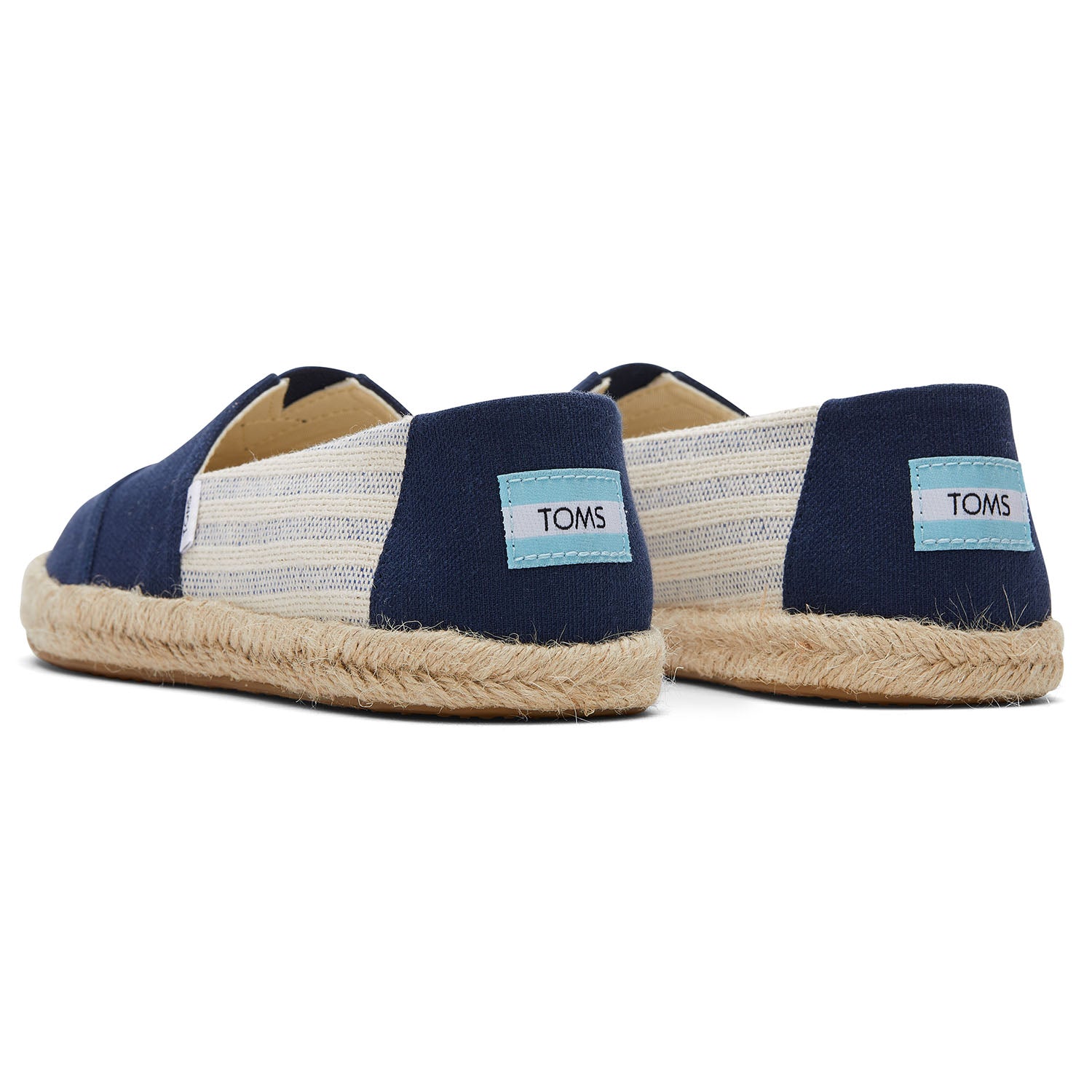 Women's Navy Stripe Sustainable Espadrilles For Women Slip On