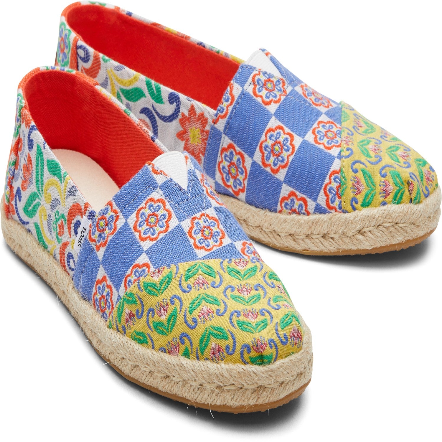 Women's Floral Jacquard Espadrilles Multi Color For Women Slip On