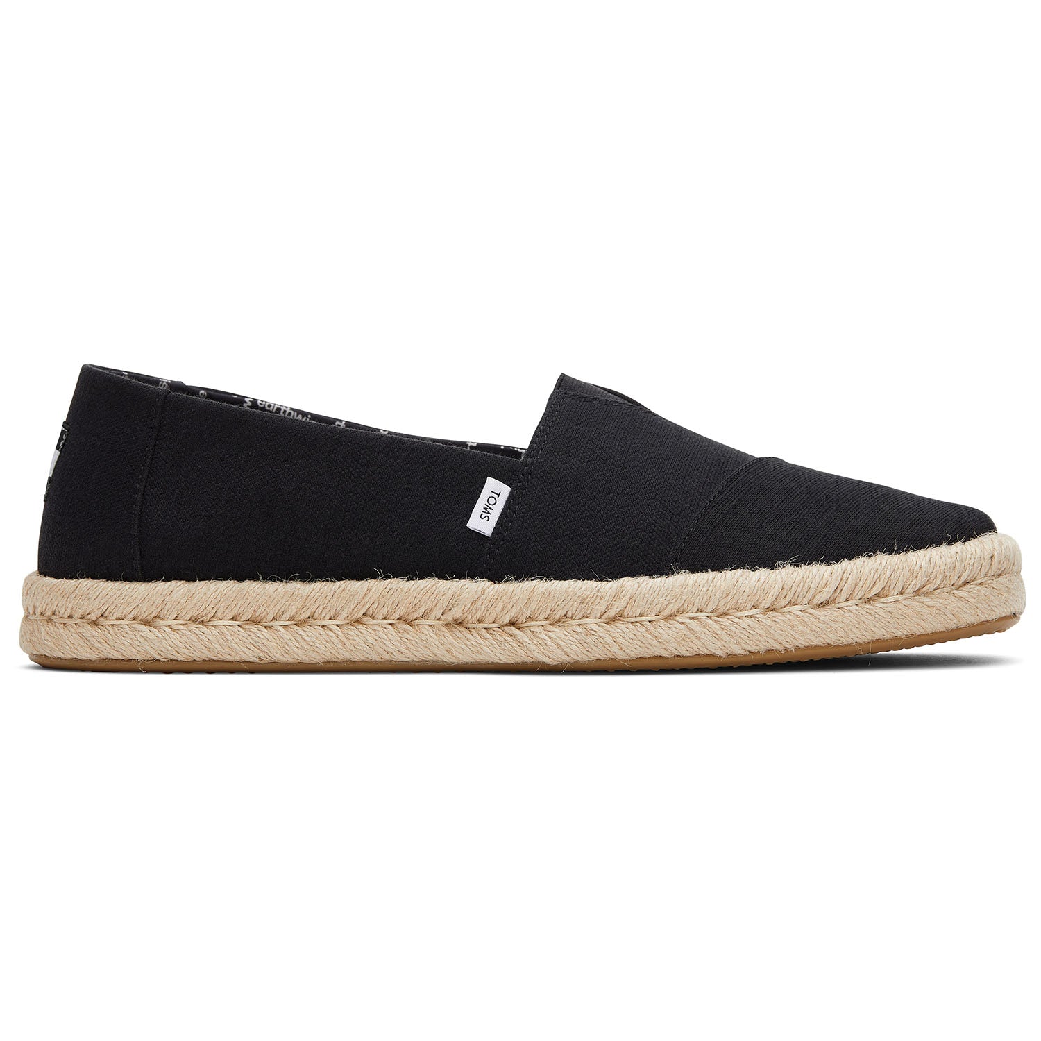 Men's Jute Wrap Espadrilles Black Men Slip On