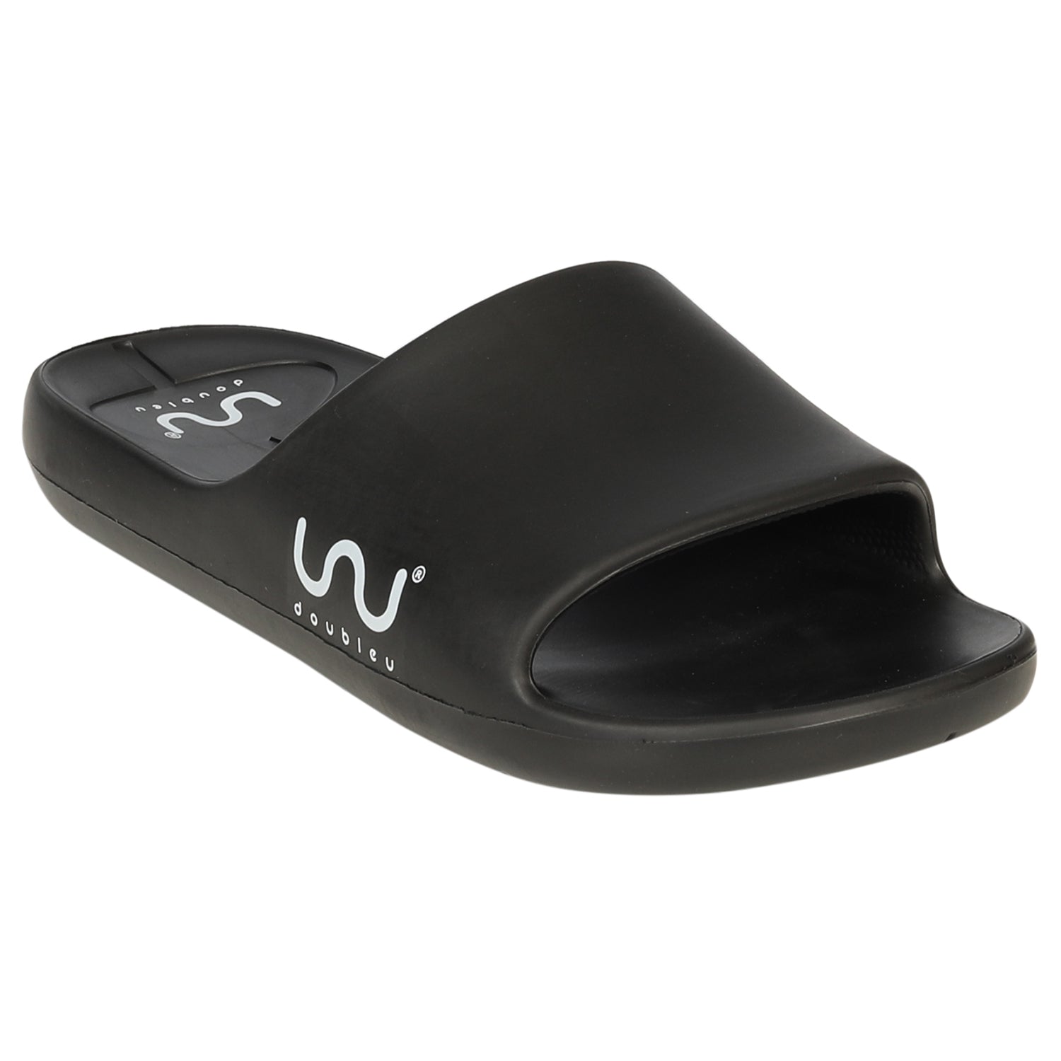 Doubleu Women Regular Black Flip Flops