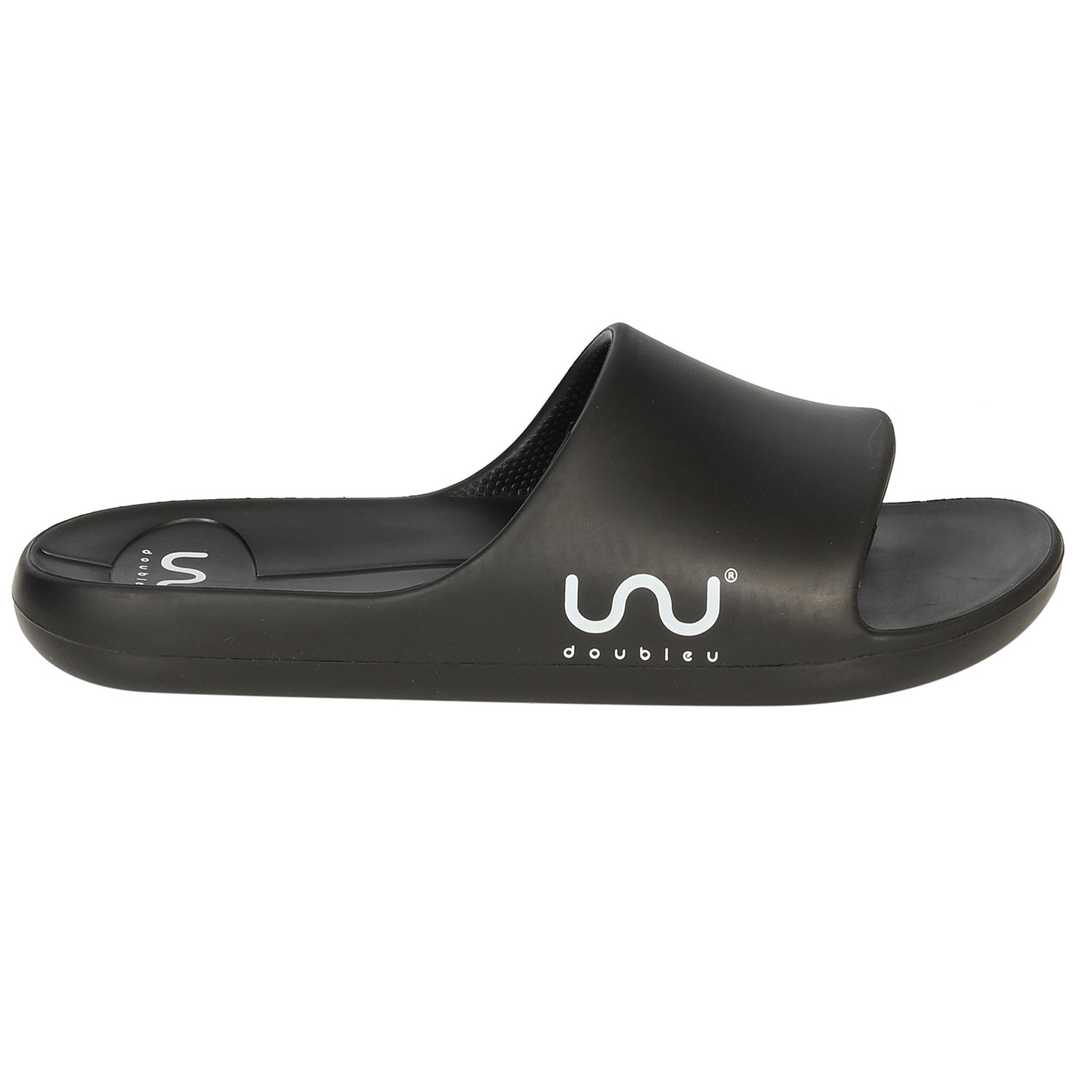 Doubleu Women Regular Black Flip Flops