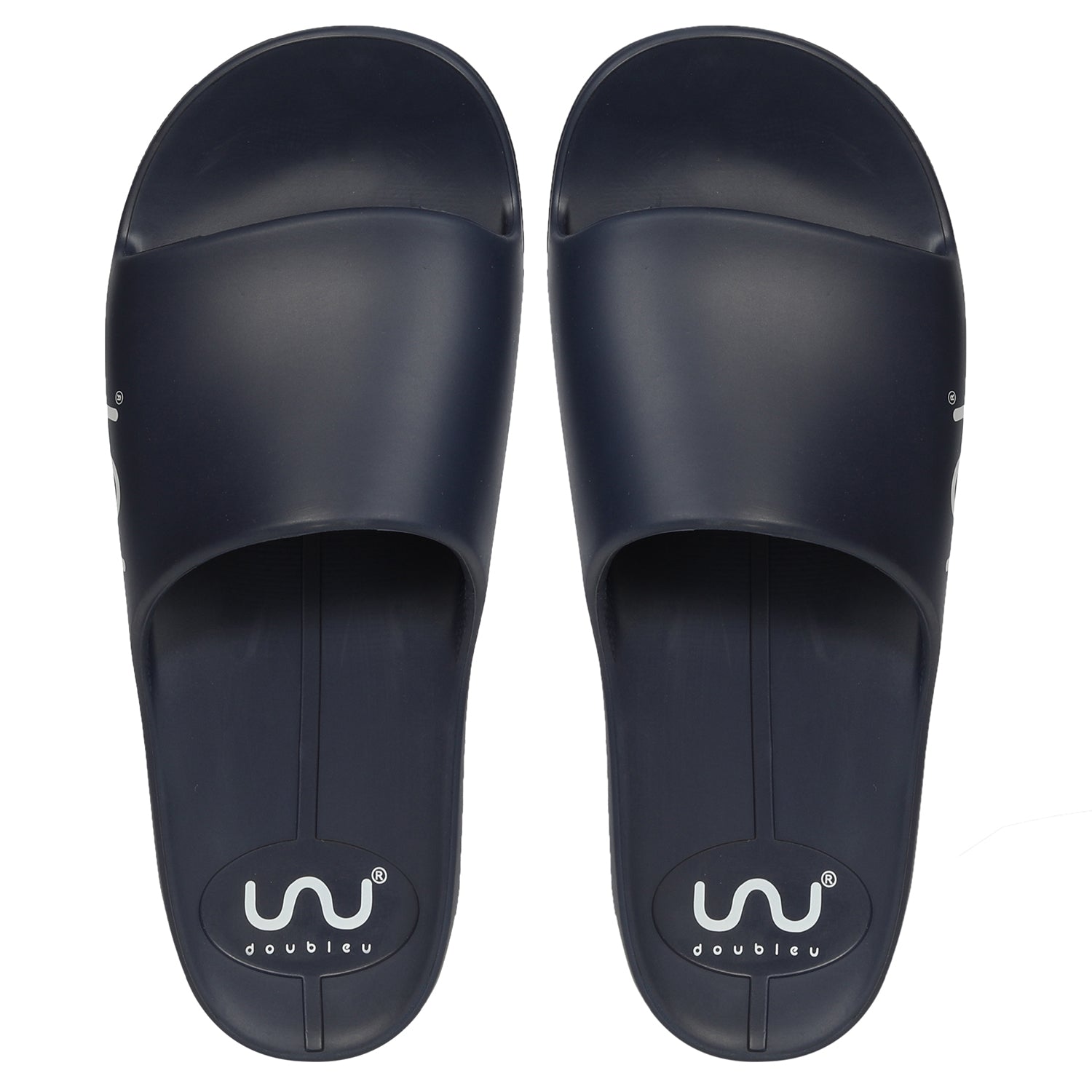 Doubleu Men Regular Navy Blue Flip Flops