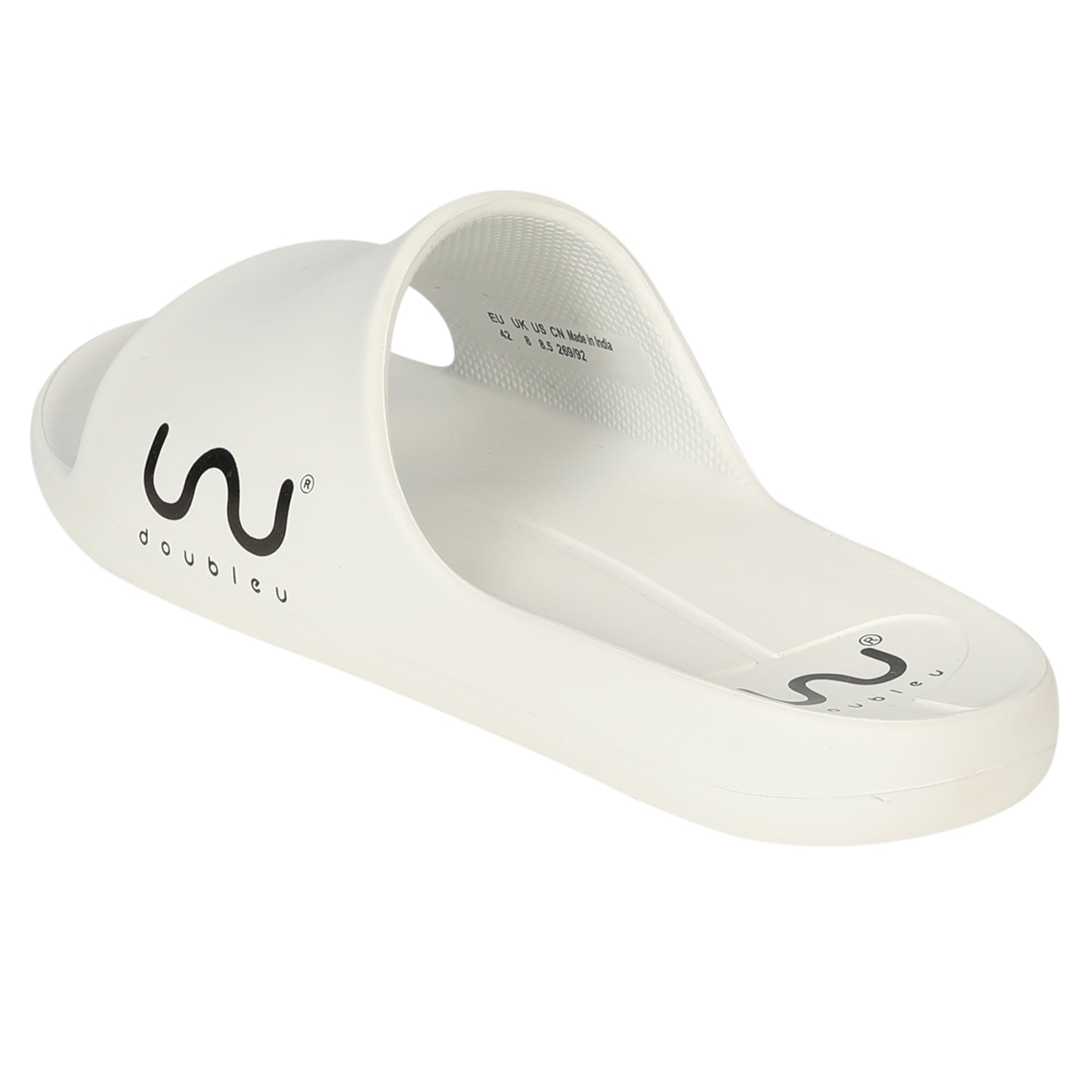 Doubleu Men Regular White Flip Flops