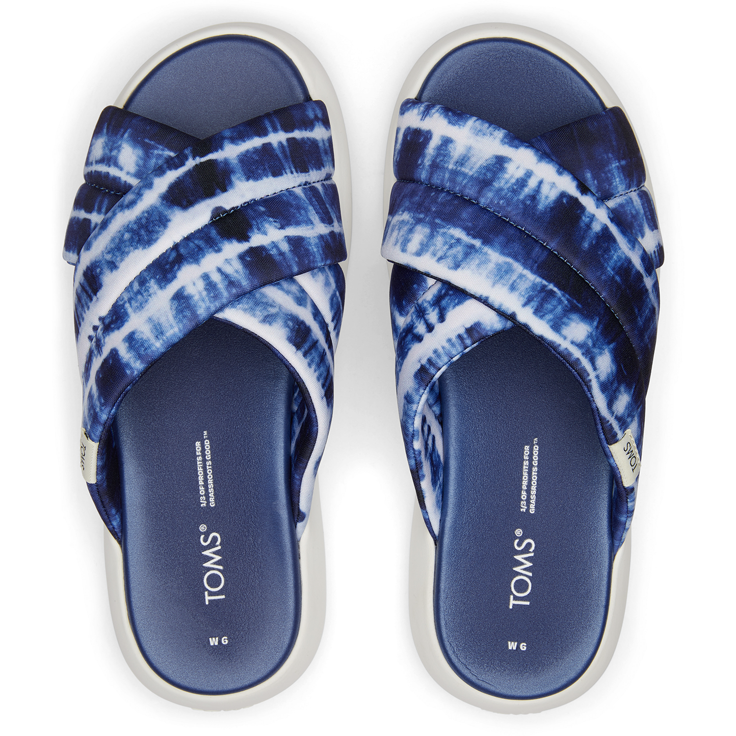 Women's Alpargata Mallow Crossover Navy Batik Slides