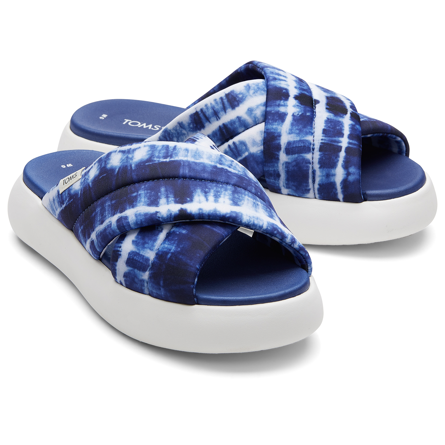 Women's Alpargata Mallow Crossover Navy Batik Slides