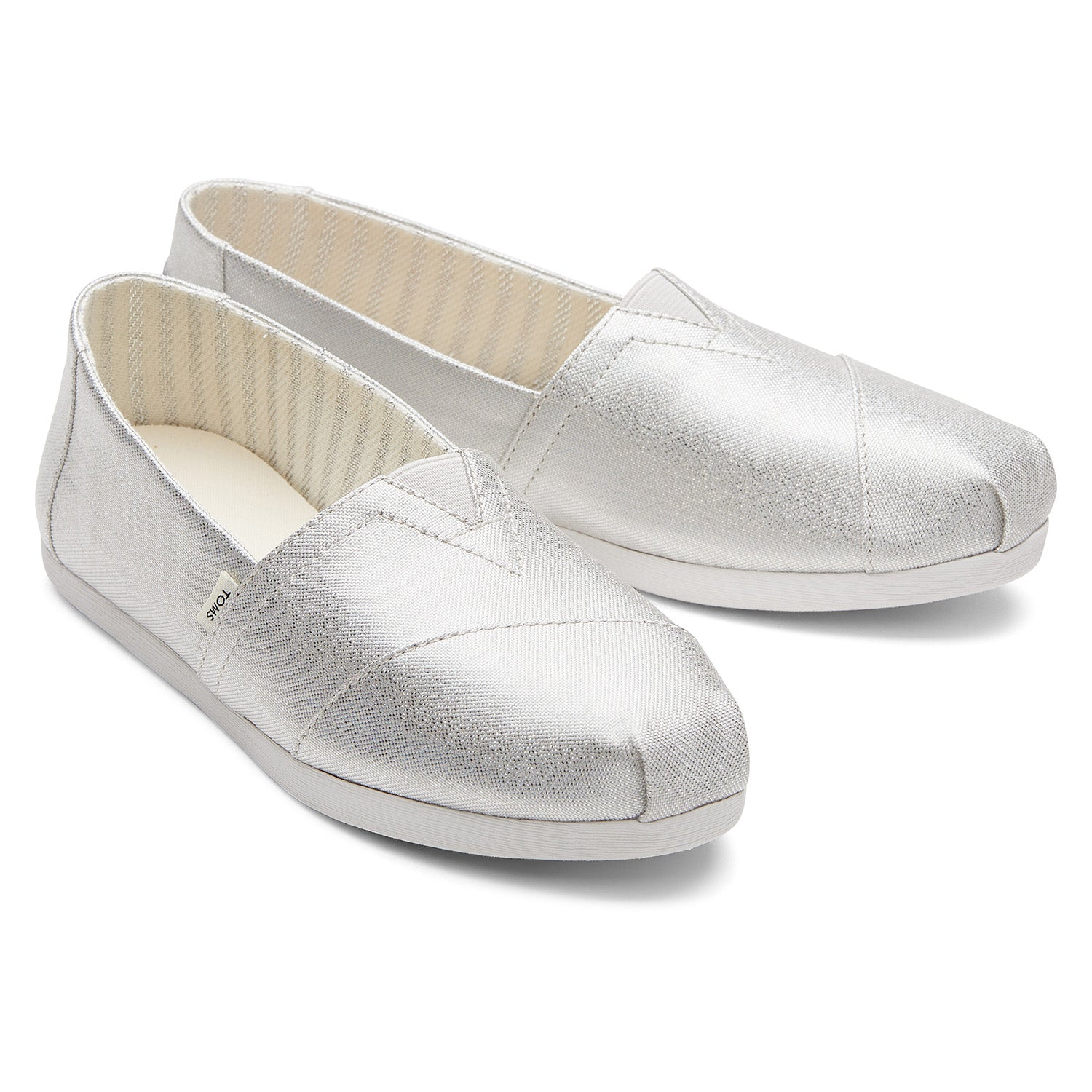 Women's Silver Glimmer Slip On