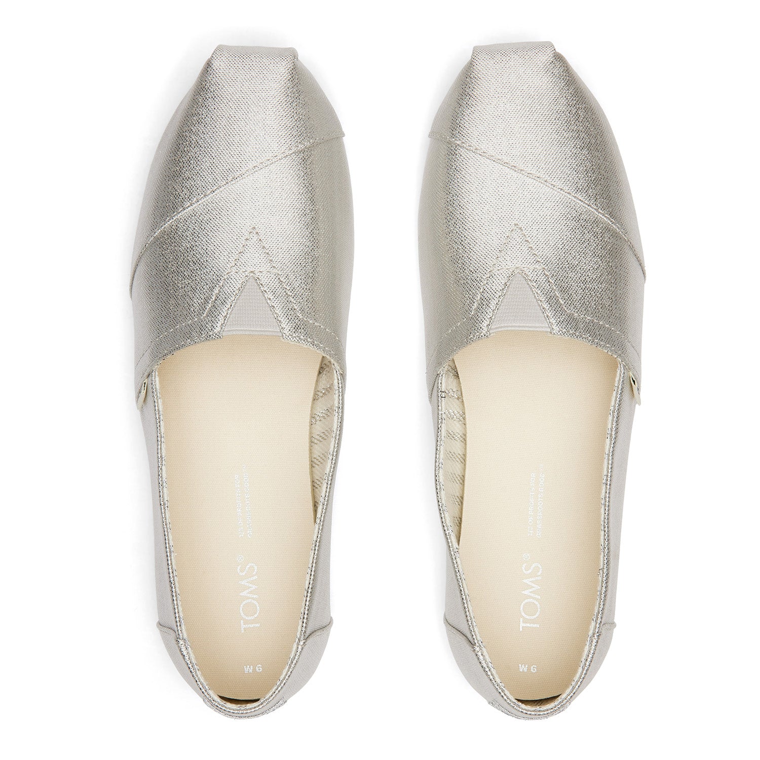 Women's Silver Glimmer Slip On