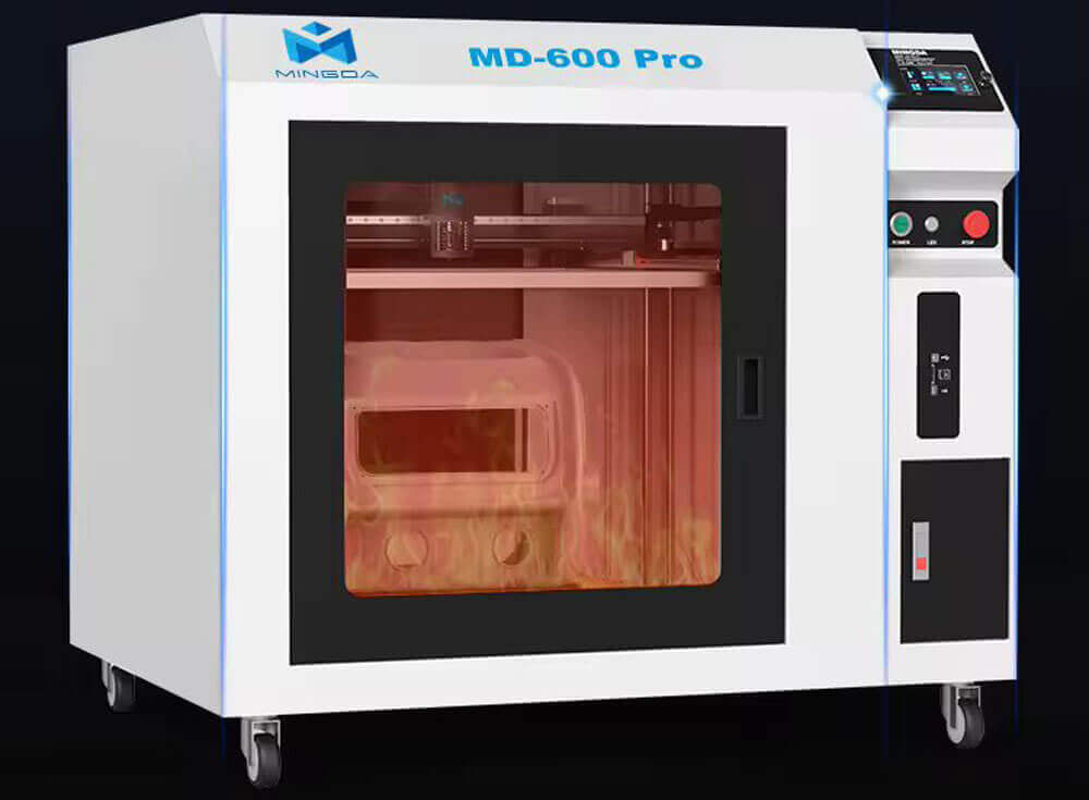 Mingda MD 600 MD-600 Pro Large Format 3D Printer Professional Large Scale Industrial 3D Printer Build Volume Big Print Size 600x600x600mm