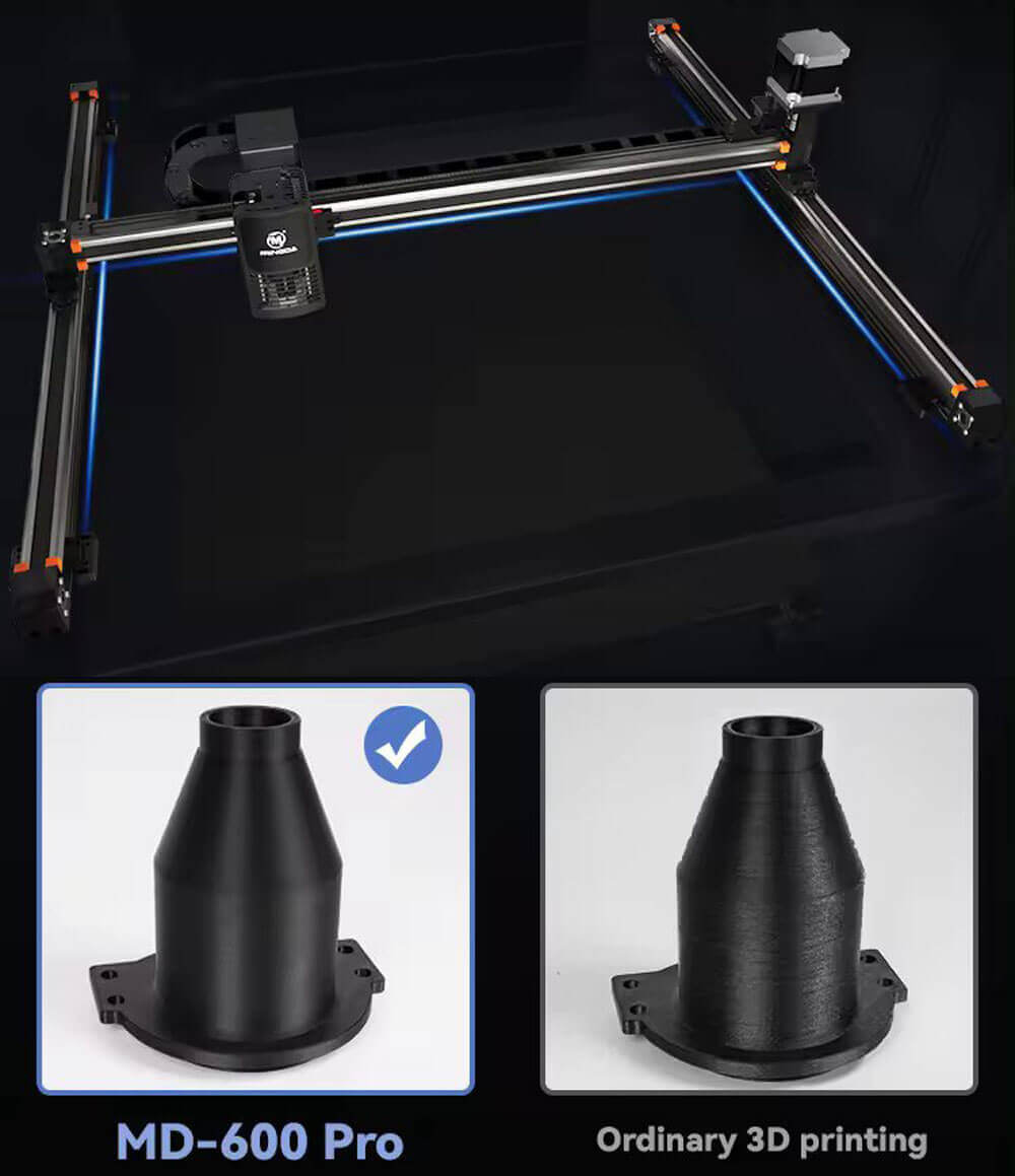 Mingda MD 600 MD-600 Pro Large Format 3D Printer Professional Large Scale Industrial 3D Printer Build Volume Big Print Size 600x600x600mm