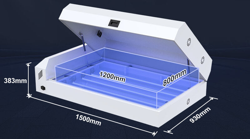 Mingda MD-C01 Advertising Letter 3D Printer Curing Machine Big Curing Size 1200x800mm LED UV Light Cure Curing Machine for UV Glue