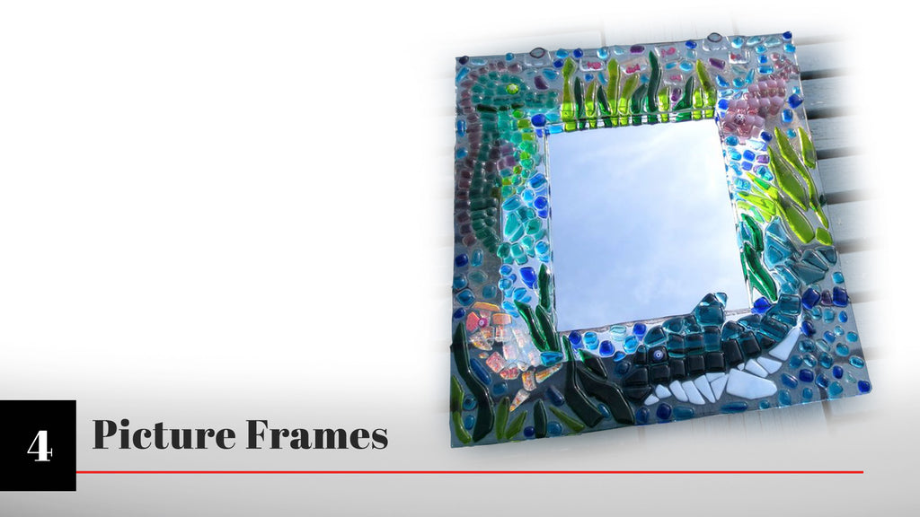 fused glass picture frame