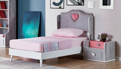 arredo camera shabby letto singlolo armadio como' 2 comodini