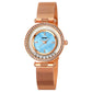 Mesh Belt Mother-of-pearl Face Fashion Ladies Watches