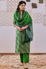Green Colour Leheria Printed Chanderi Suit.